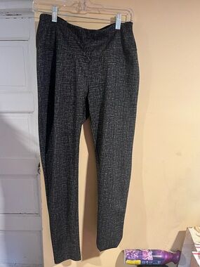 Apt. 9 Charcoal Heather Straight-Leg Dress Pants